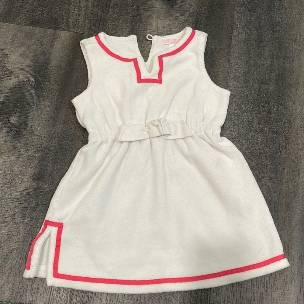 Janie and Jack white terry cloth swim coverup